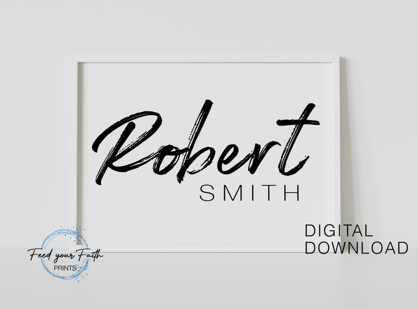 Custom First and Last Boy Name Nursery Digital Download Sign Girl Bedroom Printable Wall Art Retro Classroom Wall Art