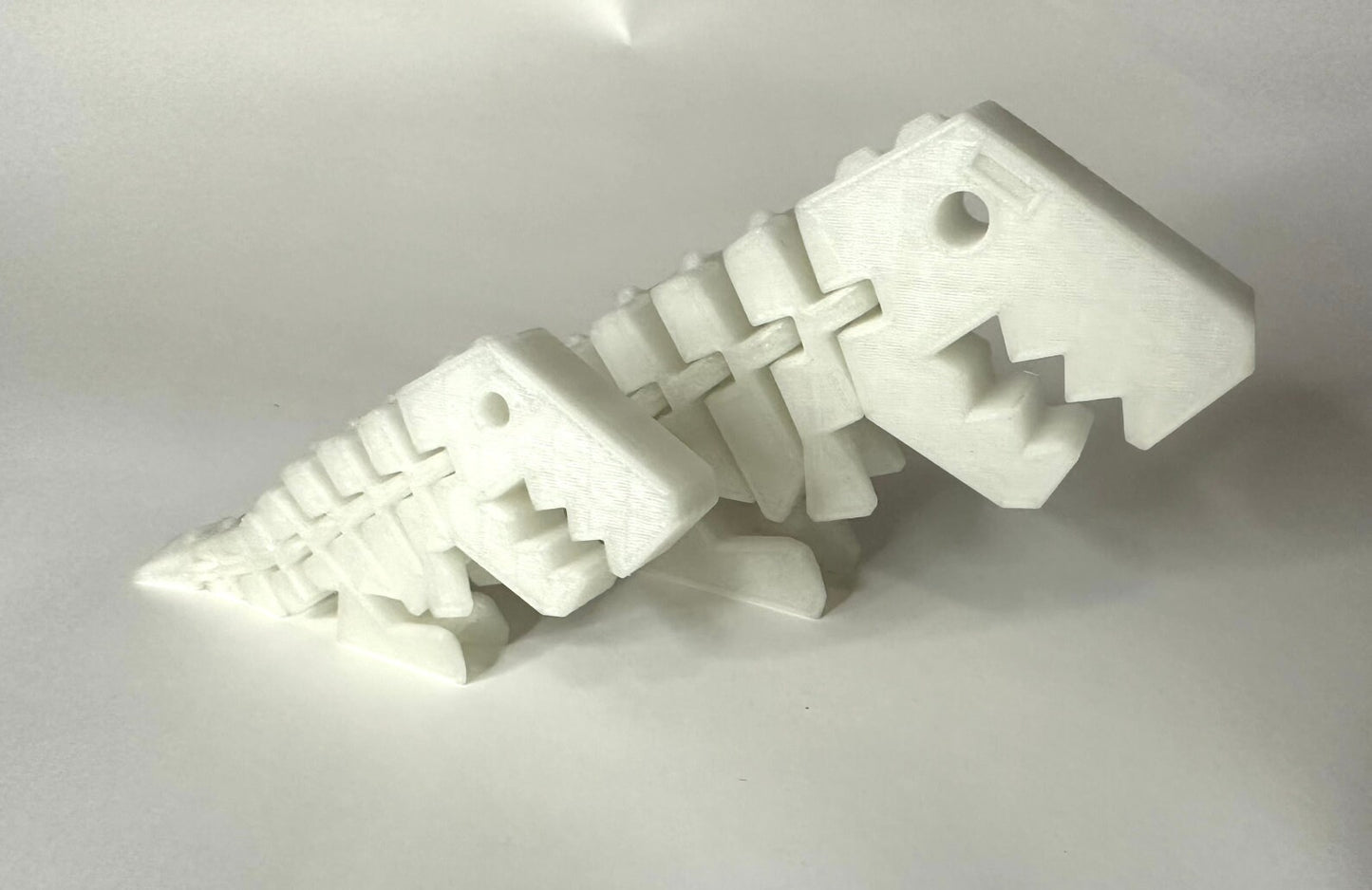 Flexi Rexi Glow in the Dark - TREX Fidget Toy - ADHD Autism Stim Sensory Toy - 3D Printed Articulated TREX toy