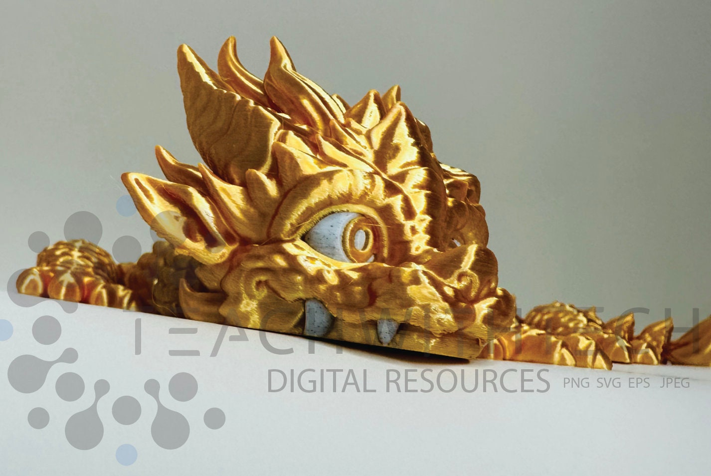 Baby Dragon Articulated Two Color - ADHD Autism Stim Sensory Toy - 3D Printed Articulated Dragon - Cute Dragon Non Crystal