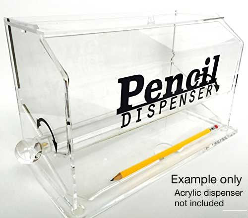 Pencil Dispenser Vinyl Decal - Straw dispenser transforms into a Pencil Dispenser