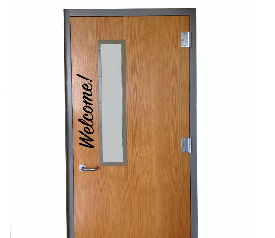 Welcome! Classroom Door Vinyl Wall Decal School Home Classroom