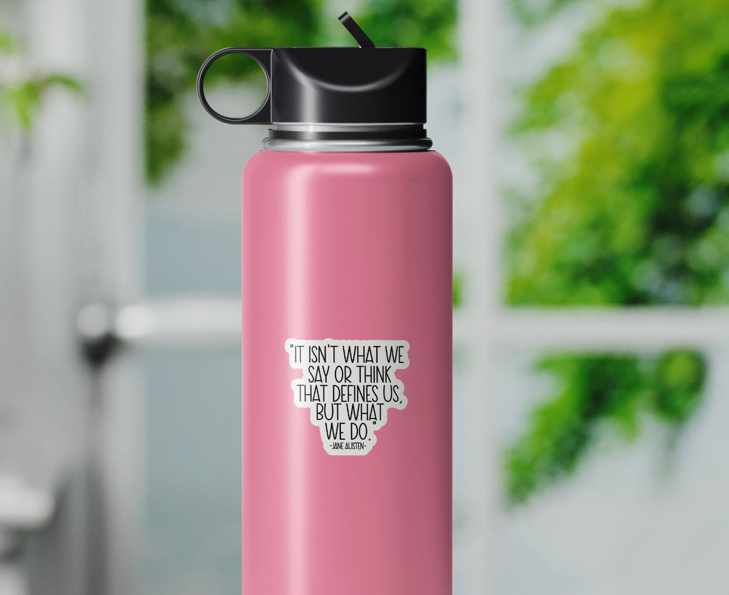 Jane Austen Quotes Quote - What Defines Us - Bookish Gifts - Laptop Stickers - Water Bottle Sticker - Not what we think sticker - Teacher