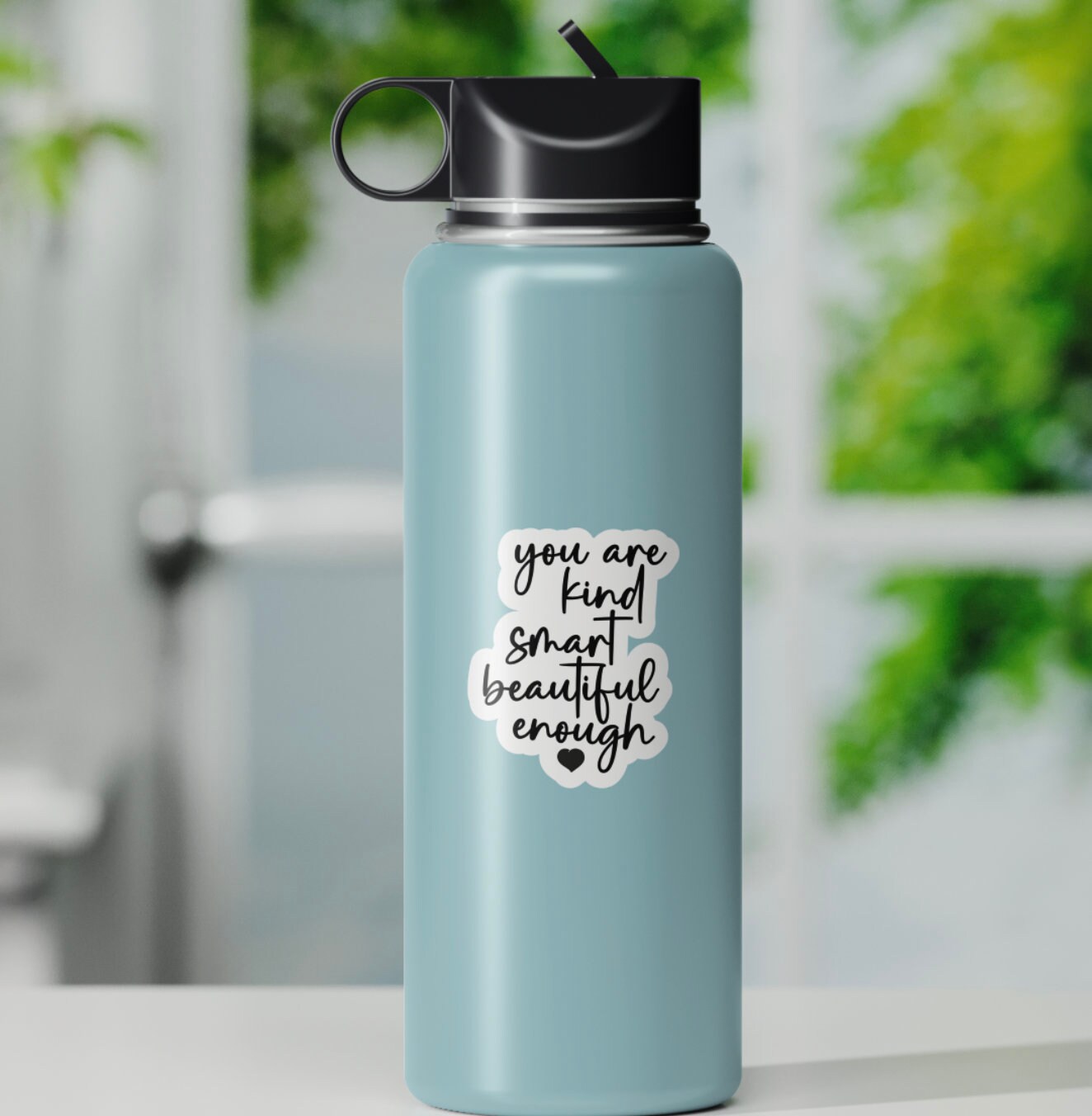You are kind, smart, beautiful, enough Sticker vinyl laptop stickers affirmation stickers water bottle tumbler laptop decal computer