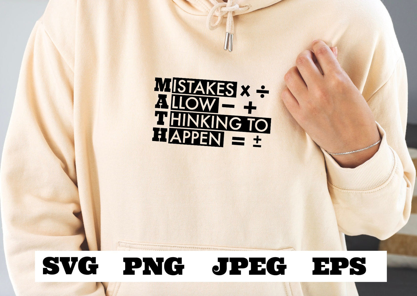 Math Mistakes Allow Thinking to Happen SVG PNG eps jpeg Classroom math T shirt design, math teacher silhouette cameo glowforge Download