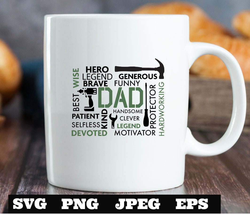 DAD The Man The Myth Daddy The Legend SVG PNG jpeg, Father Svg, Father’s Day Svg, Dad Quote, Dad Designs Cricut Cut Files Silhouette T shirt