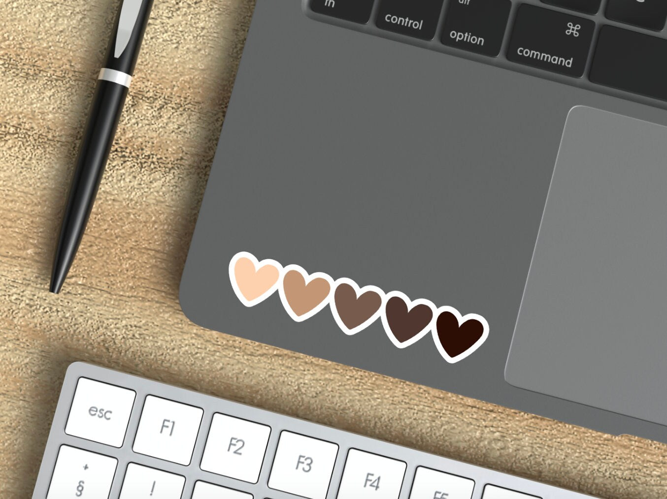 Heart shade sticker, diversity stickers, water bottle decals, diversity hearts stickers, love stickers, shades love sticker school diversity