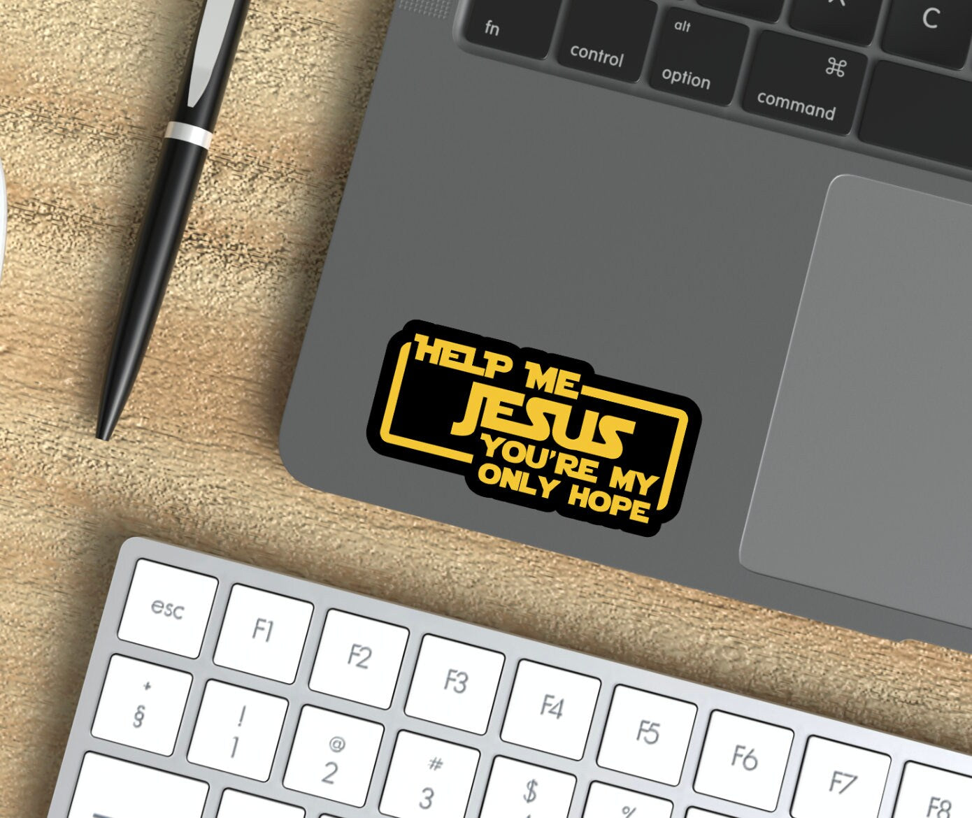 Help Me Jesus You're My Only Hope Sticker Jesus Water Bottle Sticker, Die Cut Sticker, Laptop, Phone, Notebook Sticker, Christian Sticker
