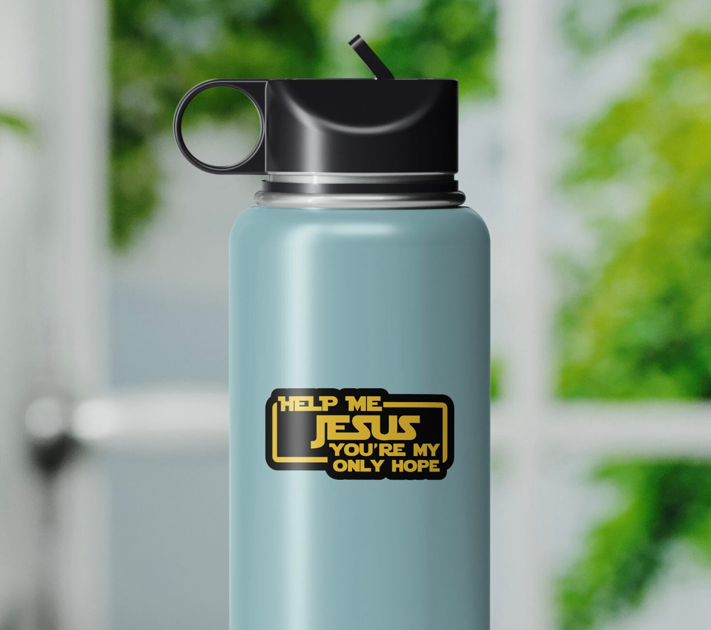 Help Me Jesus You're My Only Hope Sticker Jesus Water Bottle Sticker, Die Cut Sticker, Laptop, Phone, Notebook Sticker, Christian Sticker