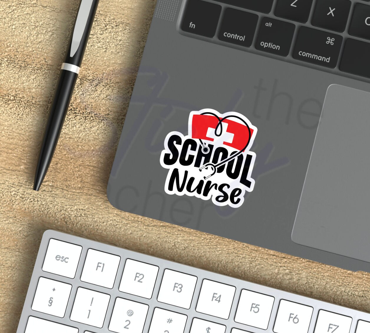 School Nurse Sticker 2, Tumbler Sticker, Laptop Sticker Reading, Quote Stickers, School Nurse Gift - Best Nurse Ever Sticker