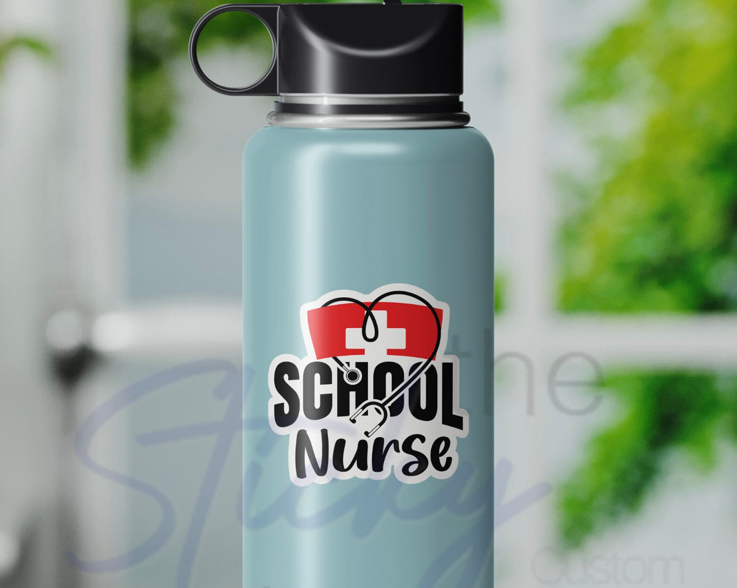 School Nurse Sticker 2, Tumbler Sticker, Laptop Sticker Reading, Quote Stickers, School Nurse Gift - Best Nurse Ever Sticker