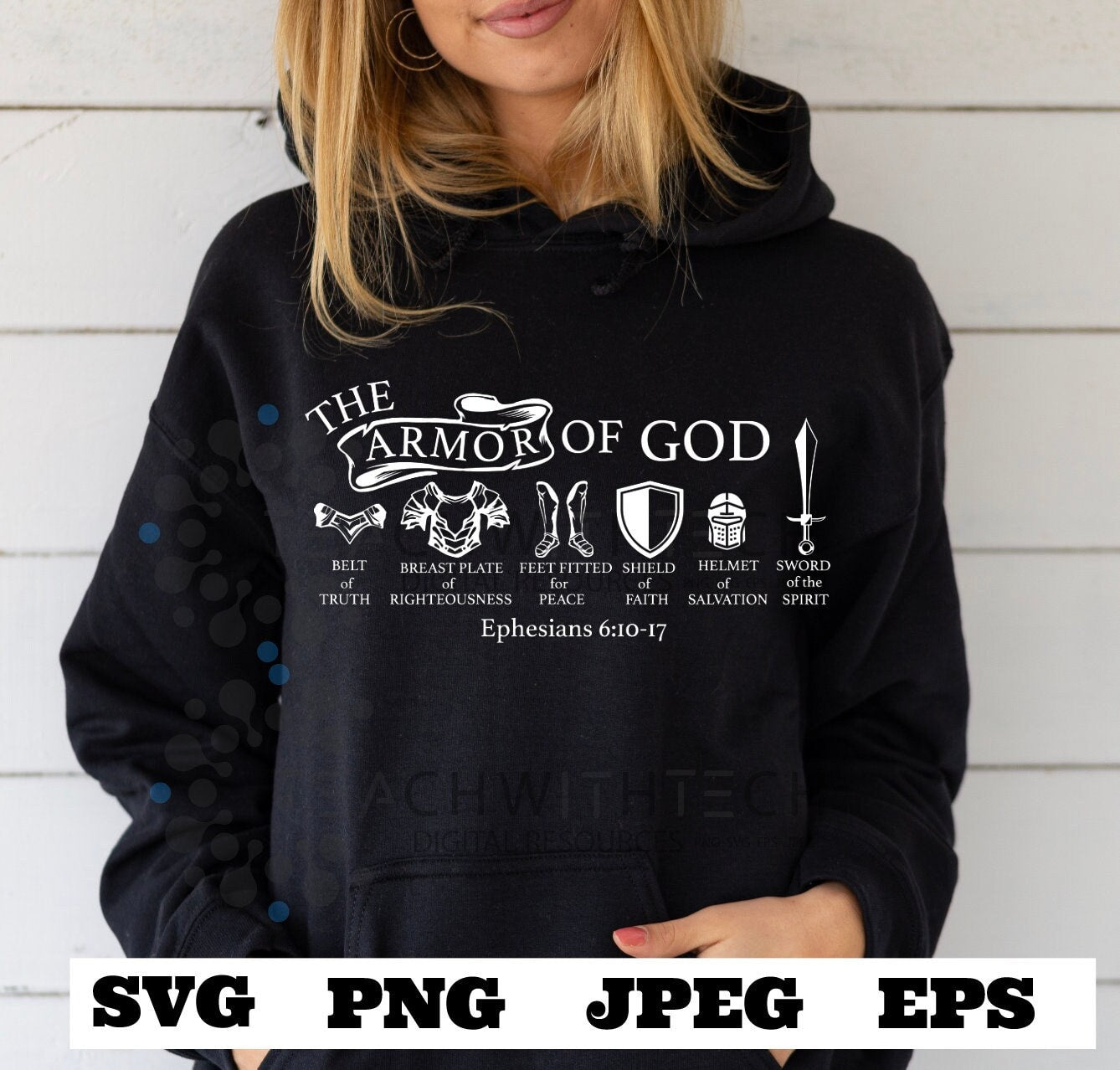 Armor of God Ephesians 6:10-17 Sword of the Spirit - cut file SVG eps png, Jesus cut file, prayer svg, Pray svg, Christian Bible verse -