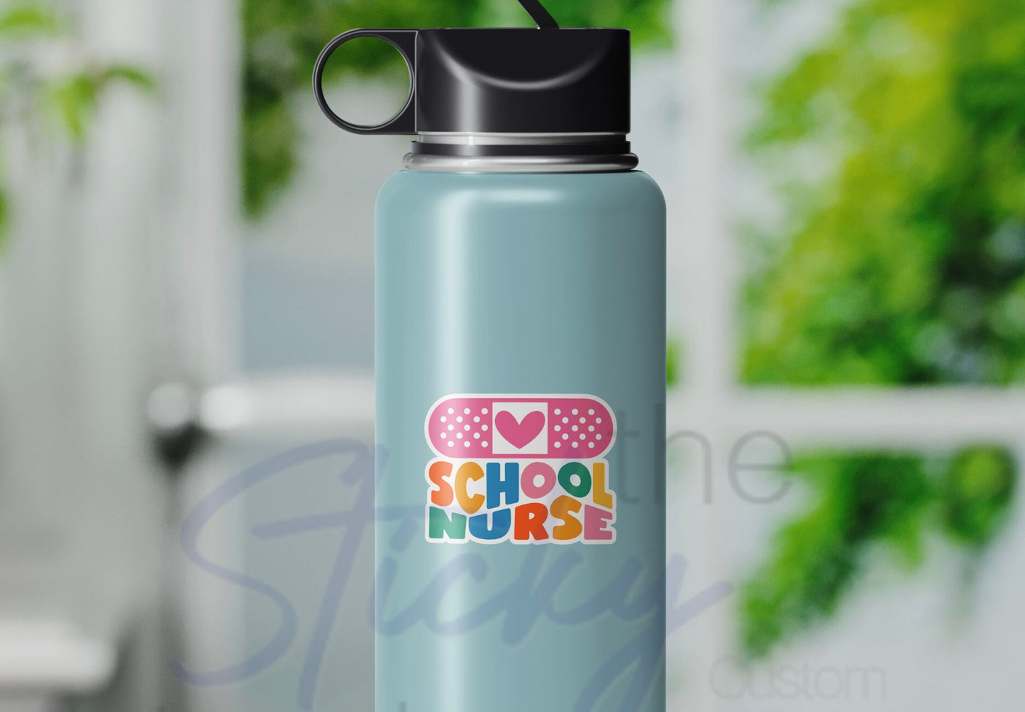 School Nurse Sticker, Tumbler Sticker, Laptop Sticker Reading, Quote Stickers, School Nurse Gift - Best Nurse Ever Sticker