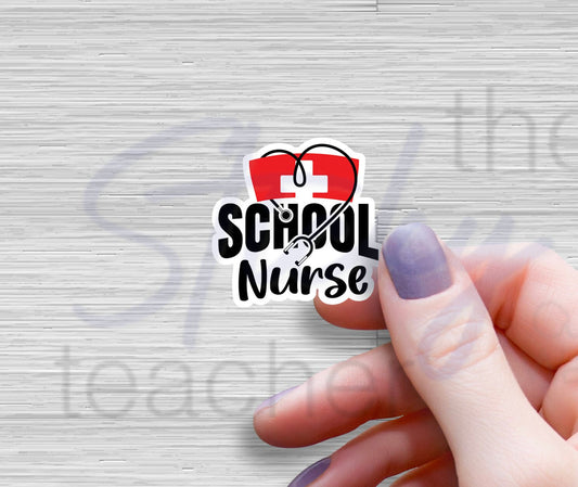 School Nurse Sticker 2, Tumbler Sticker, Laptop Sticker Reading, Quote Stickers, School Nurse Gift - Best Nurse Ever Sticker