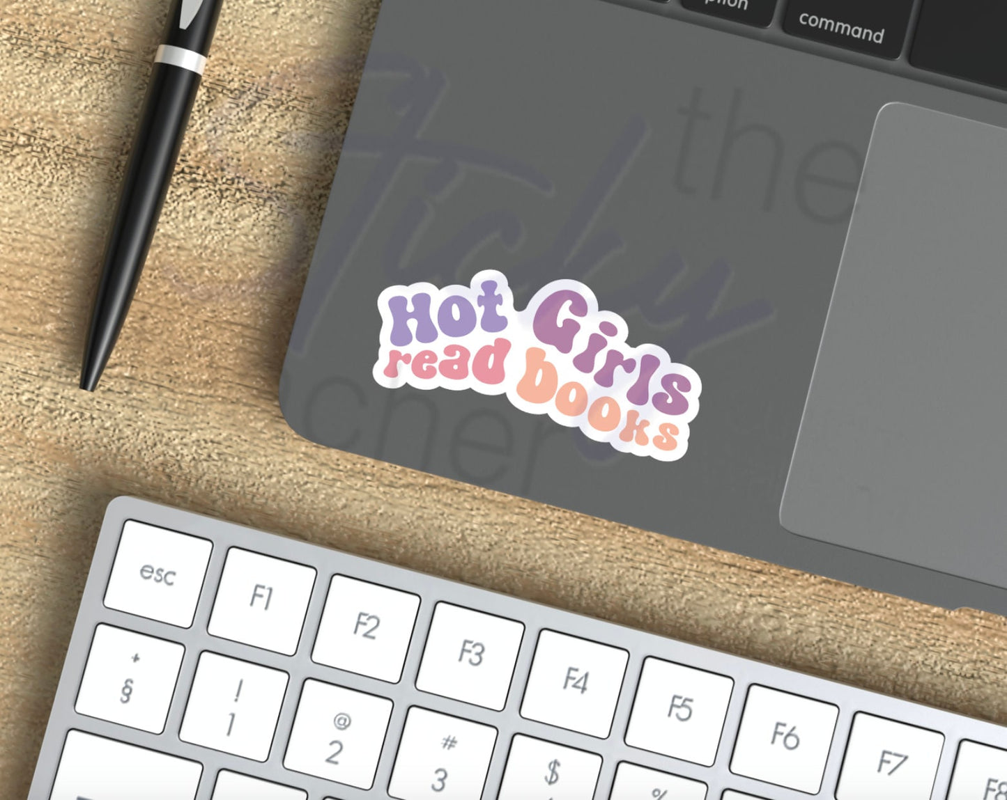 Hot Girls Read Books Sticker, Tumbler Sticker, Laptop Sticker Reading, Quote Stickers, Book Club Gifts, Empowerment Sticker Reading Teacher