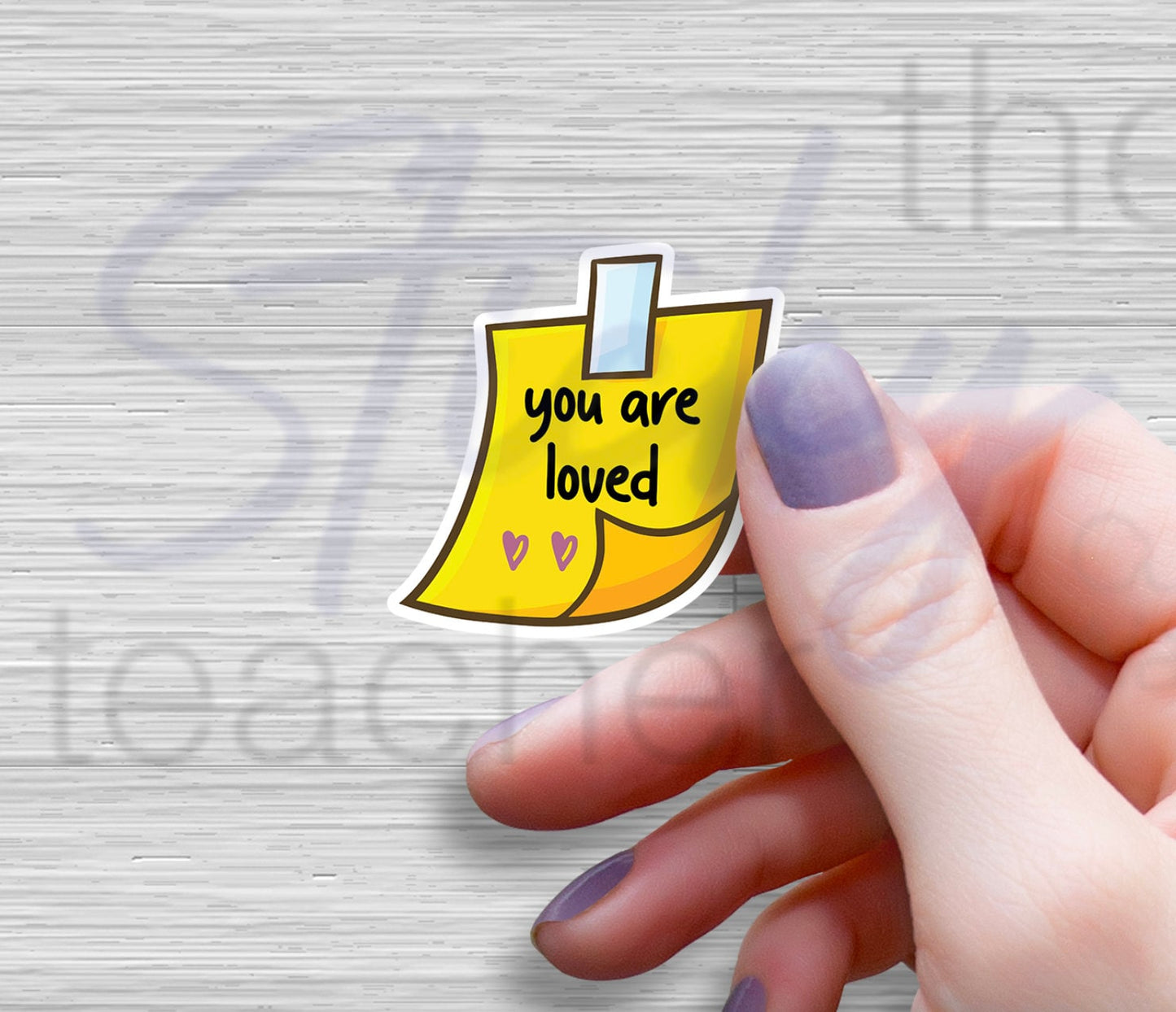 You are loved Vinyl Sticker - Water Bottle Laptop Computer Sticker Empowerment Sticker - Empowerment Encouragement Loving sticker