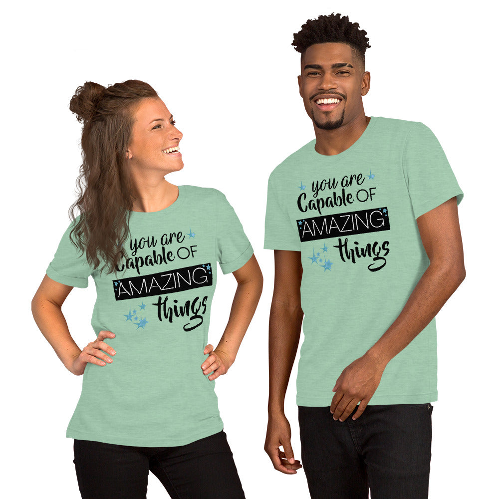 You are Capable of Amazing Things Teacher T-Shirt Teacher Tee