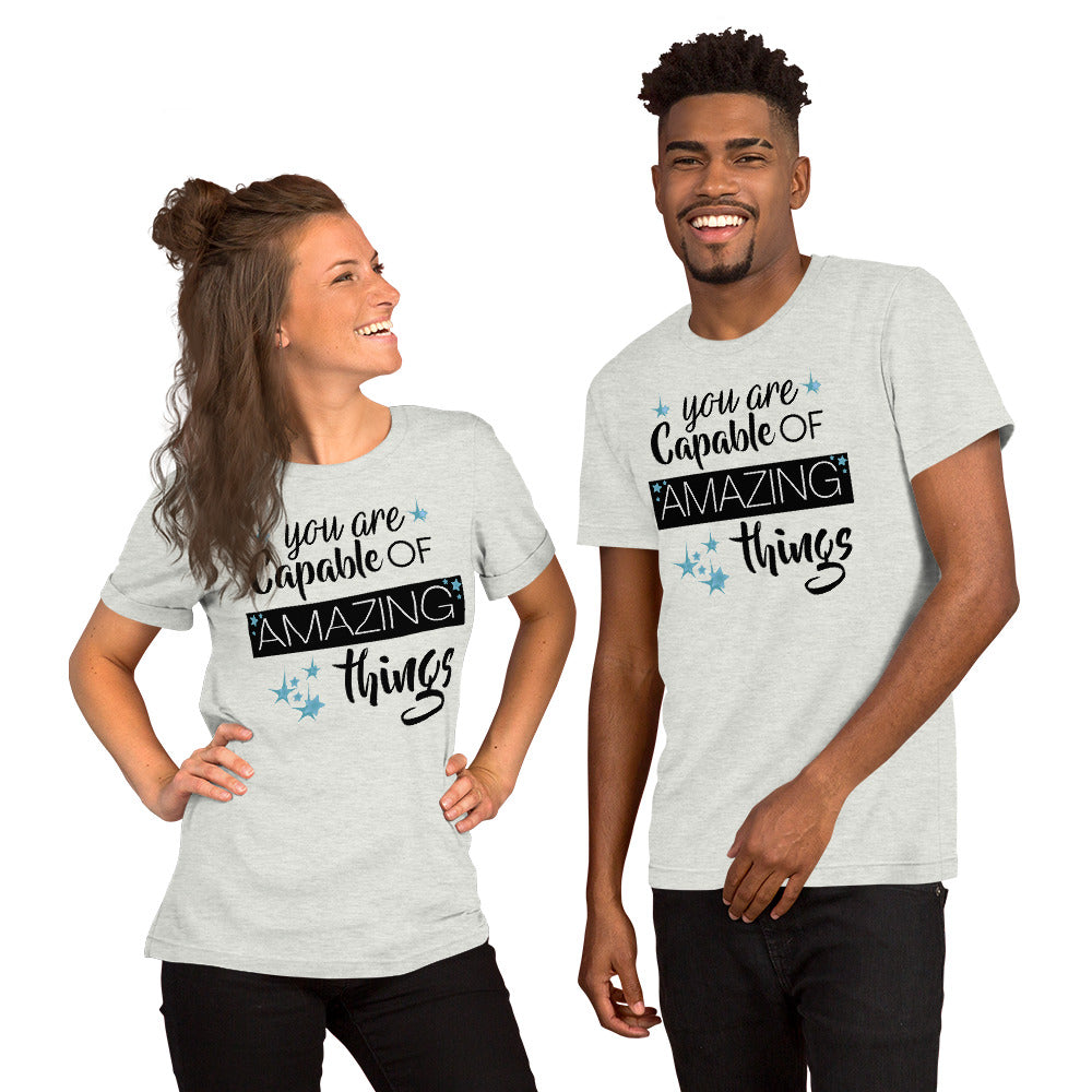 You are Capable of Amazing Things Teacher T-Shirt Teacher Tee