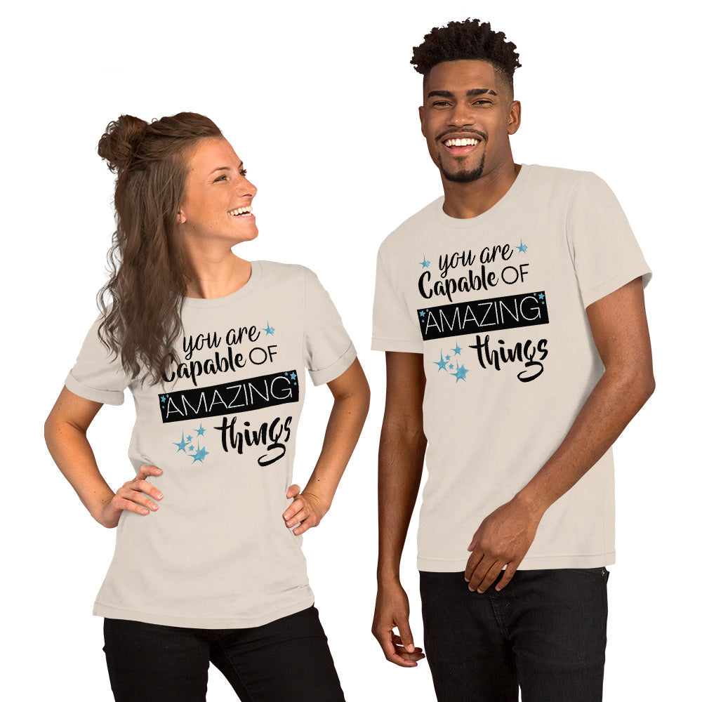 You are Capable of Amazing Things Teacher T-Shirt Teacher Tee