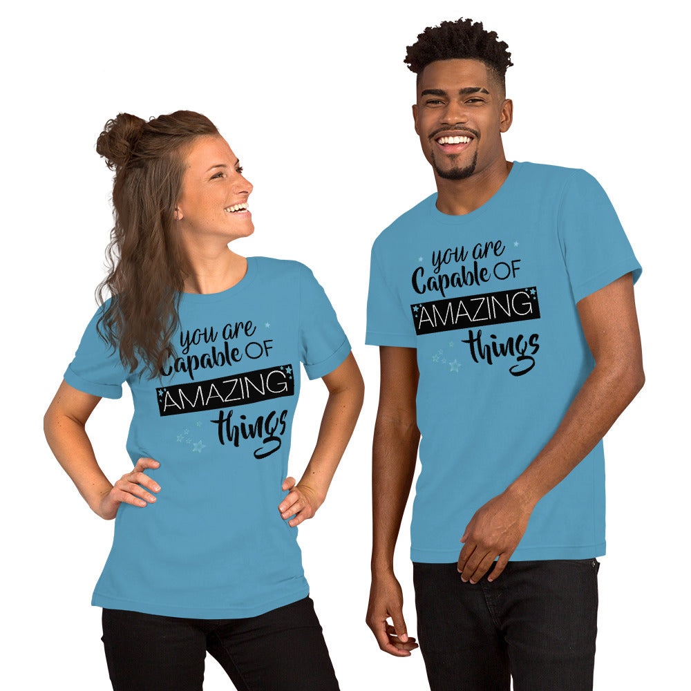 You are Capable of Amazing Things Teacher T-Shirt Teacher Tee