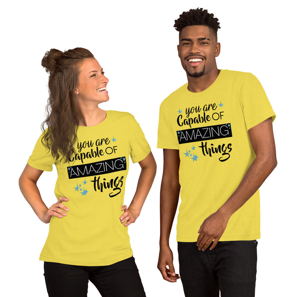 You are Capable of Amazing Things Teacher T-Shirt Teacher Tee