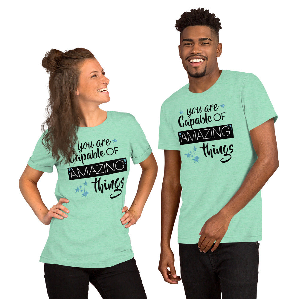 You are Capable of Amazing Things Teacher T-Shirt Teacher Tee