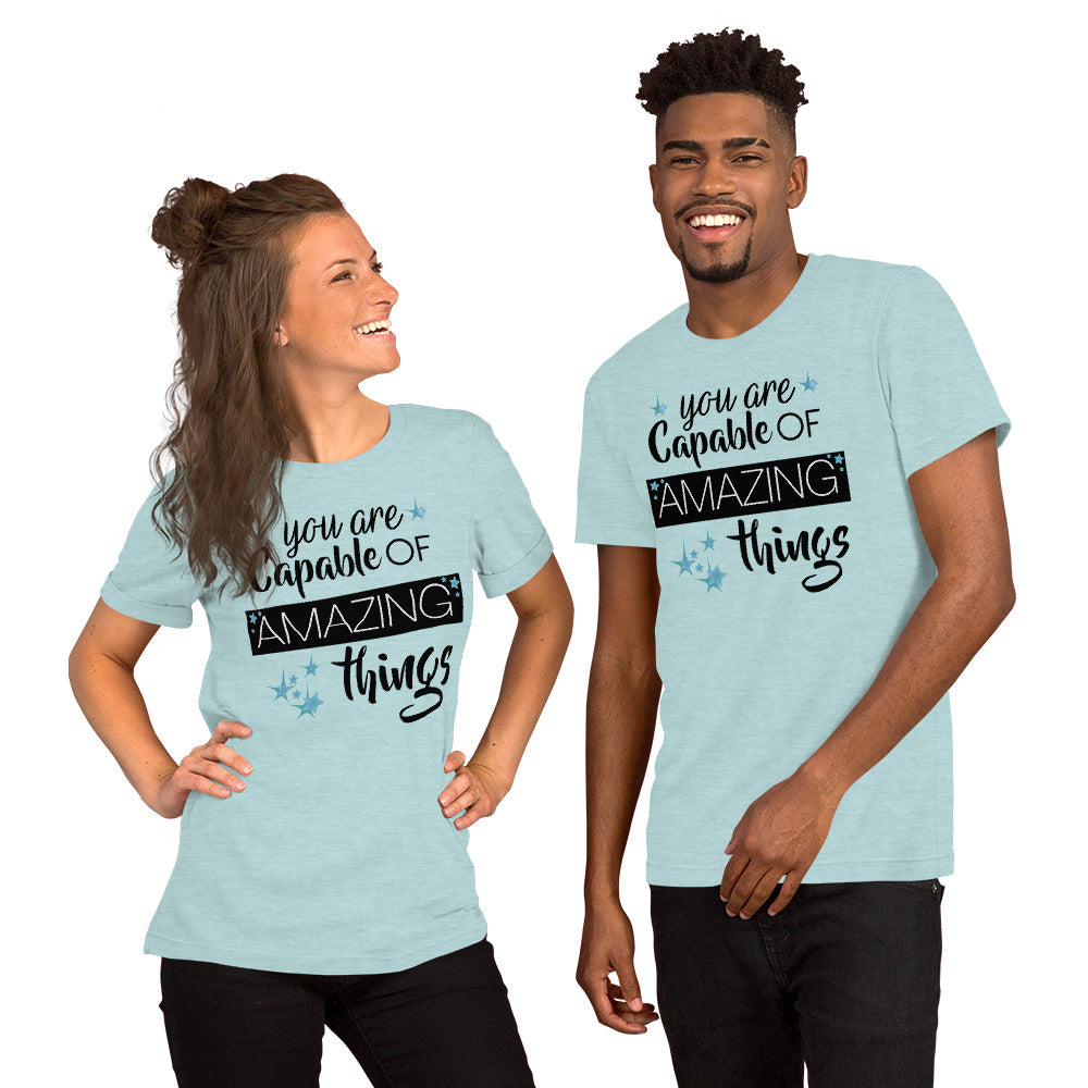 You are Capable of Amazing Things Teacher T-Shirt Teacher Tee