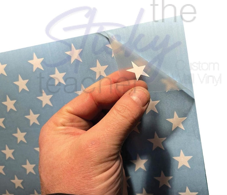 Stars for union stencil vinyl star application