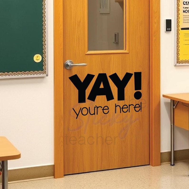 YAY You're Here decal additional view