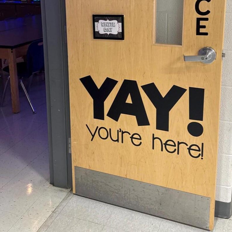 YAY You're Here decal additional view