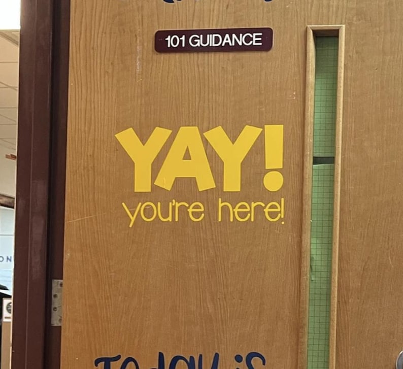 YAY You're Here decal additional view