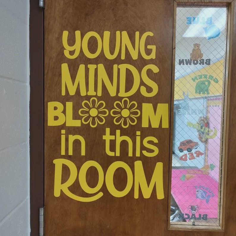 Young Minds Bloom decal lifestyle view