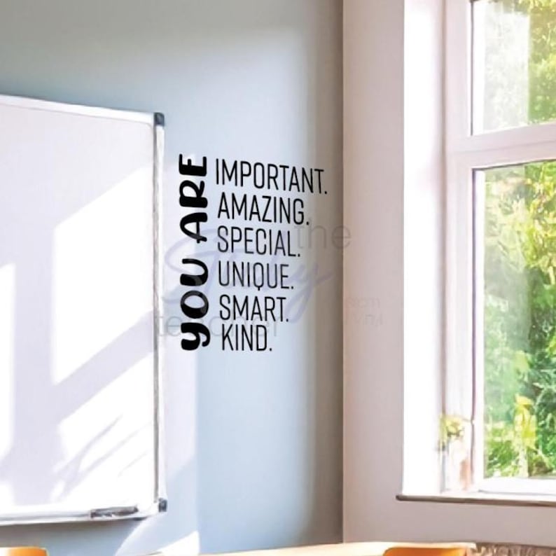 You Are Important decal lifestyle view
