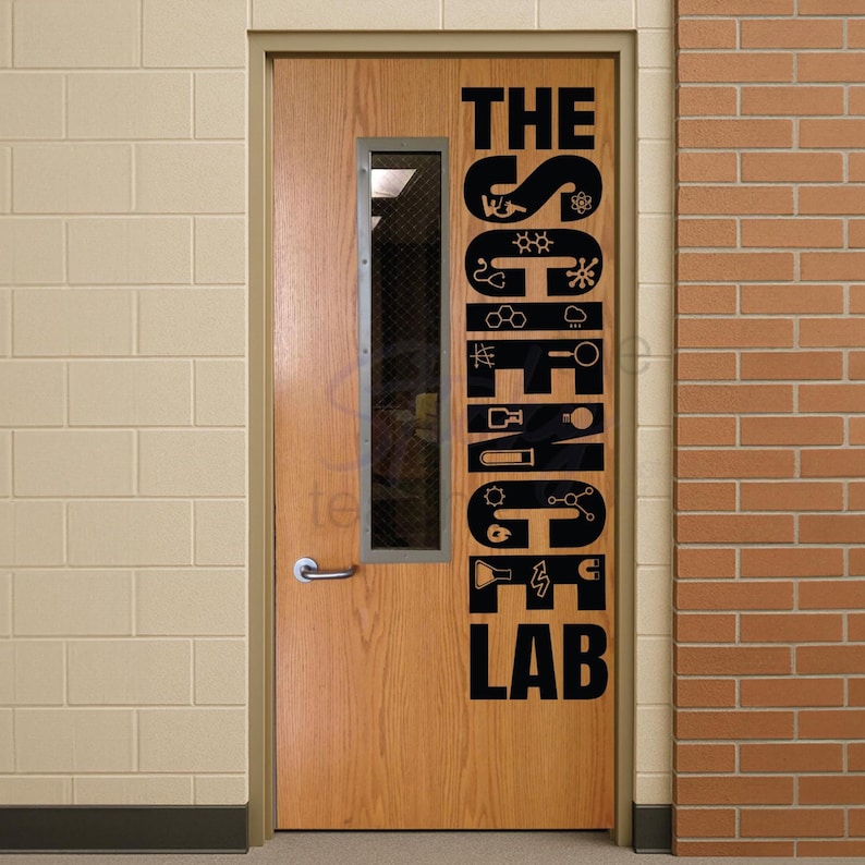 The Science Lab wall vinyl decal main view