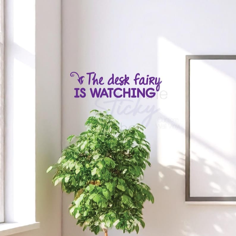 The Desk Fairy is Watching decal main view