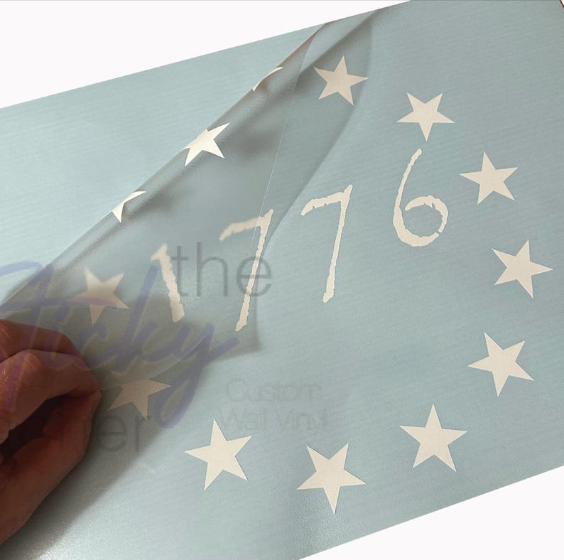 Betsy Ross 1776 vinyl star union main view