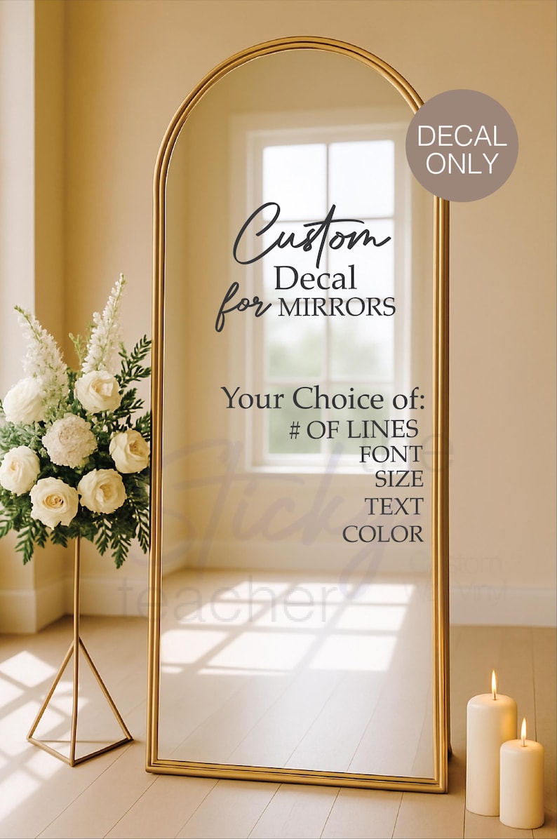 Custom mirror decal additional view