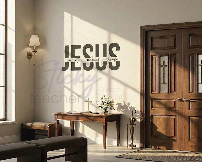 Jesus the Way the Truth the Life decal additional view