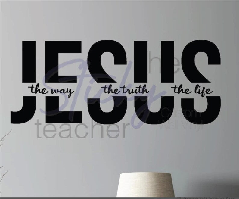 Jesus the Way the Truth the Life decal additional view