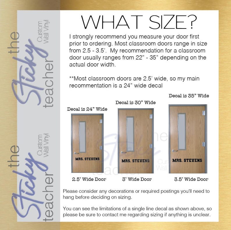 Decal size comparison 24 30 35 inches