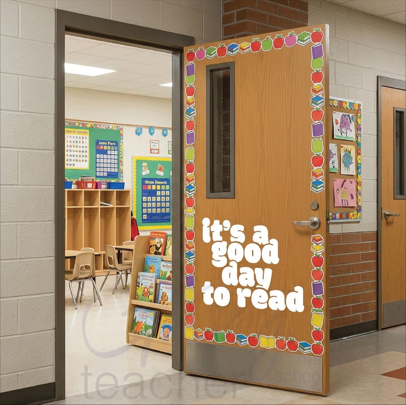 It's a Good Day to Read classroom door decal