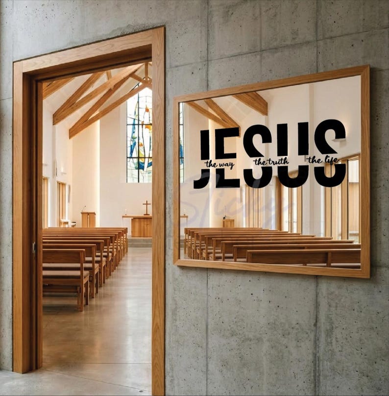 Jesus the Way the Truth the Life wall vinyl decal