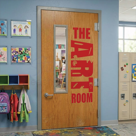 The Art Room wall vinyl decal main view