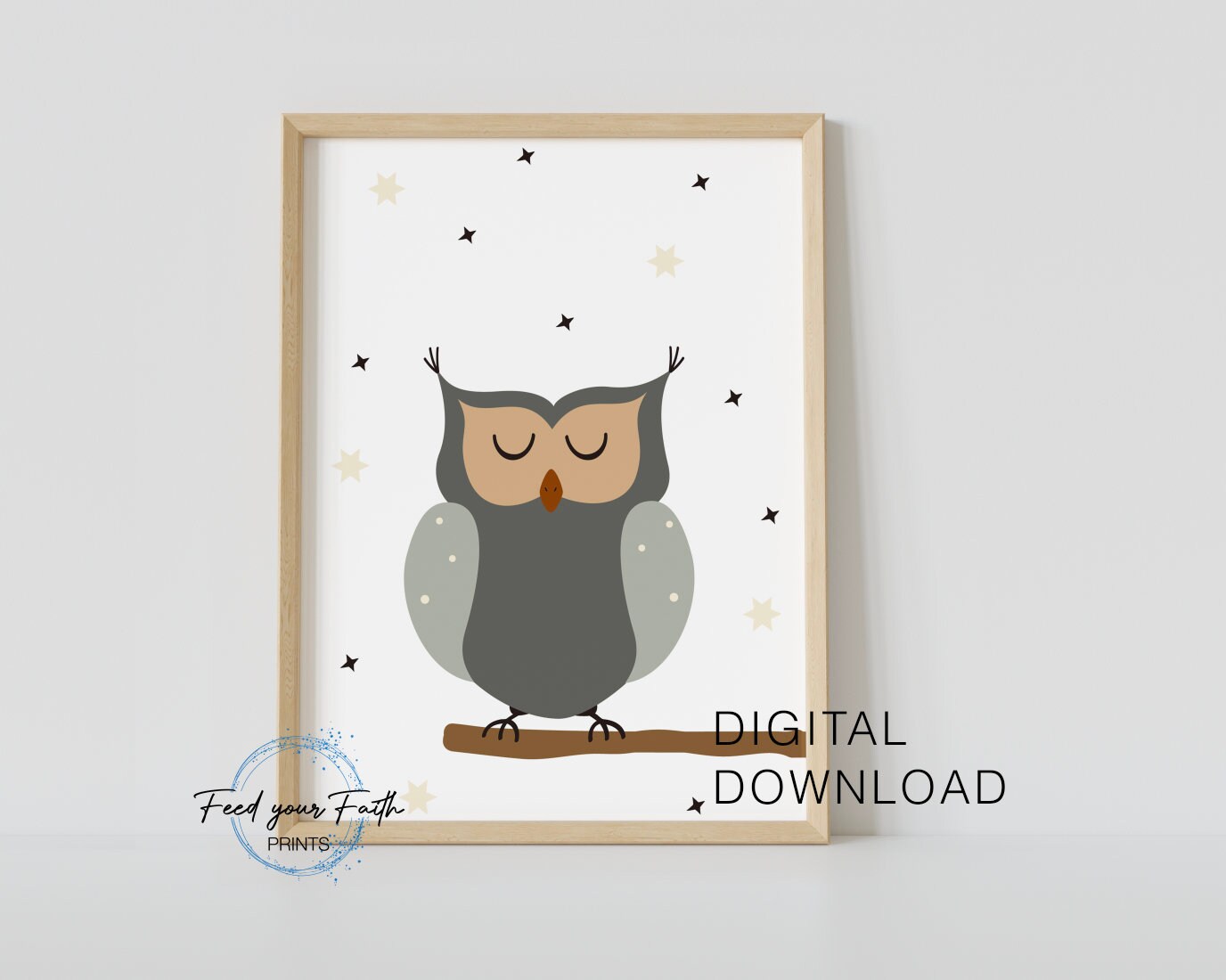 Nursery printables -Neutral nursery decor - Cute nursery wall art - Nursery art set - Printable nursery art - Set of 6 animal posters - baby