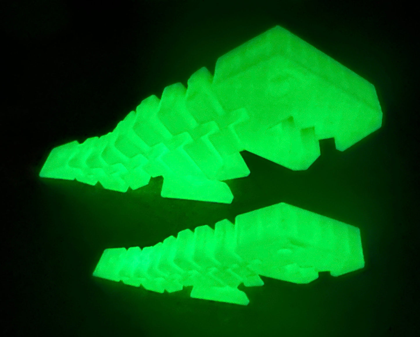Flexi Rexi Glow in the Dark - TREX Fidget Toy - ADHD Autism Stim Sensory Toy - 3D Printed Articulated TREX toy