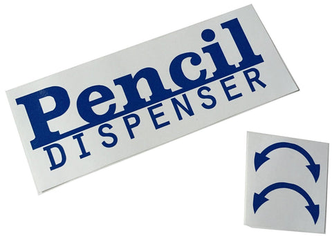 Pencil Dispenser Vinyl Decal - Straw dispenser transforms into a Pencil Dispenser