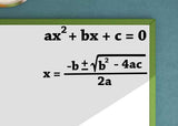 Quadratic Formula Quadratic Equation Math Vinyl Wall Decal