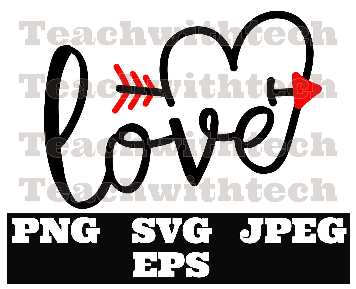 Love Valentine's Day PNG Color, T Shirt Design, Engagement Png, Valentines Png, SVG, EPS,  Download, Sublimation Design vday png