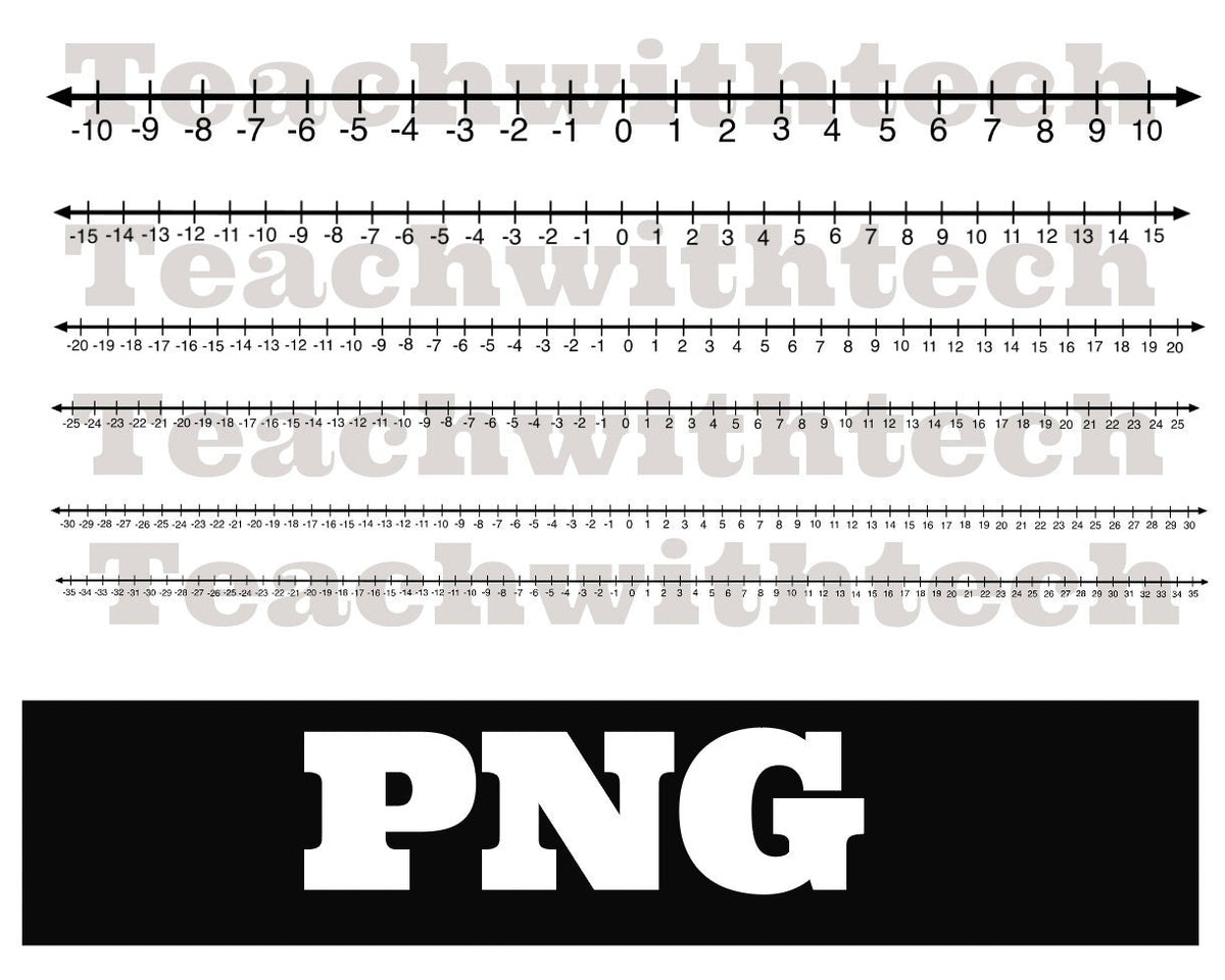 Integer Number Line Download PNG - Horizontal Transparent PNG Files ...