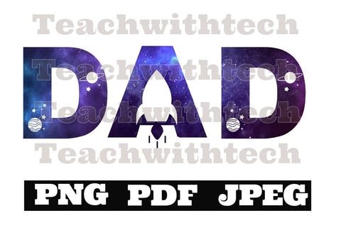 Dad space COLOR png pdf | Dad name Space Birthday png | Matching Birthday png Boy DIGITAL DOWNLOAD 1st Birthday One Year Old pdf Cut File