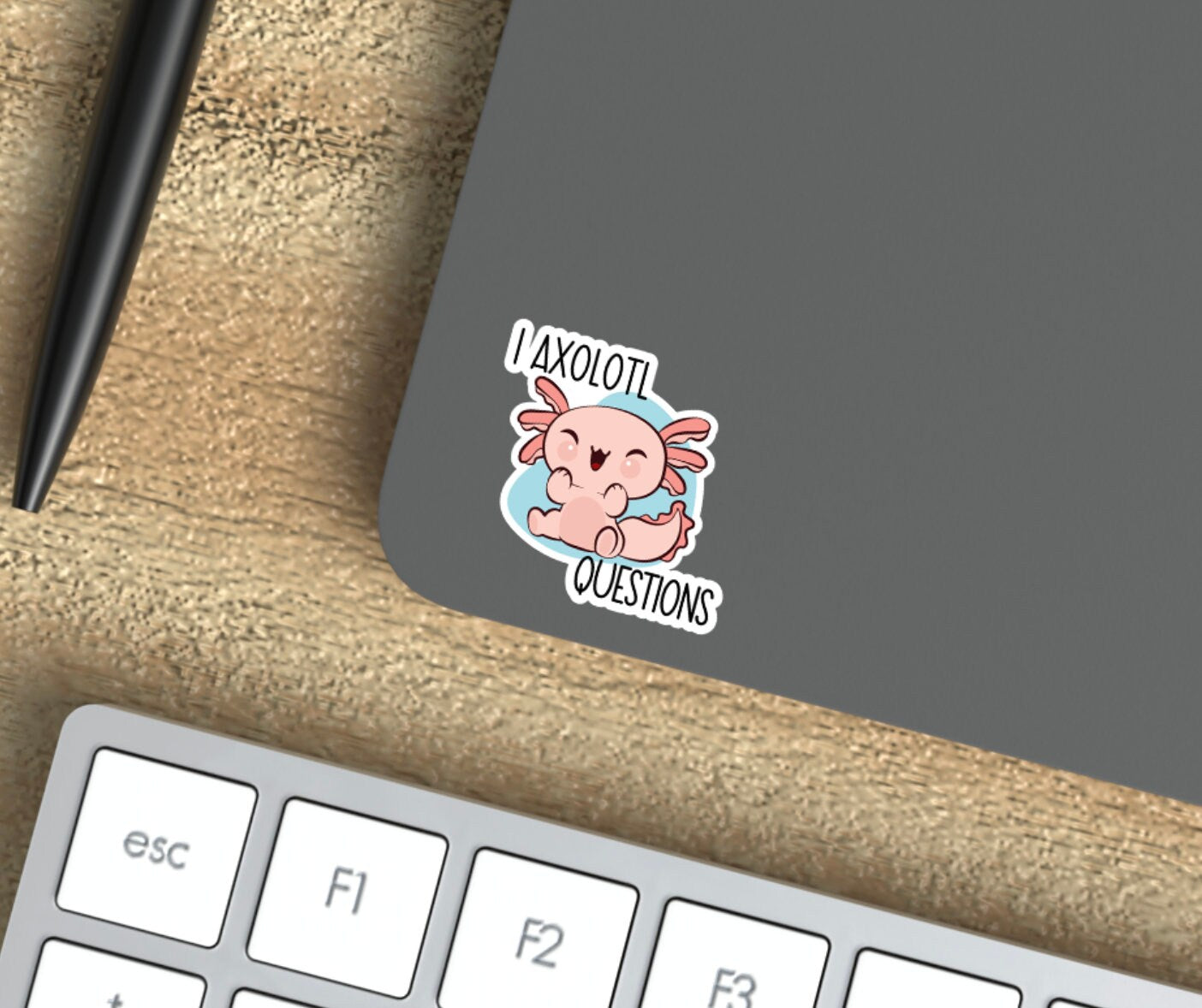 I axolotl questions sticker reading questions sassy funny reading reading stickers for laptops and water bottle sticker decal books decal